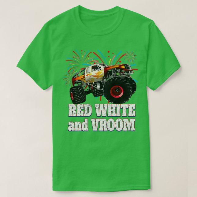 T-shirt Red White and Vroom 4th of July 2 (Design devant)