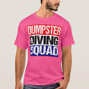 T-shirt Red White Blue Dumpster Divad Squad