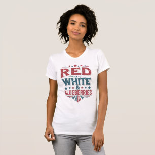 T-shirt Red, White et Blueberries Patriot Freedom