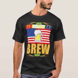 T-shirt Red White et Brew Patriotique américaine Merica US