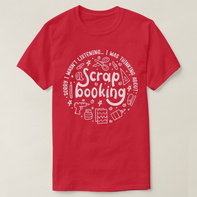 T-shirt Rédaction Drôle Dit Hobby Designer Scrapbooking (Design devant)