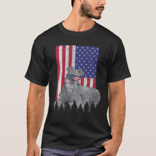 T-shirt Redbone Coonhound Chien patriotique USA Pride Amer