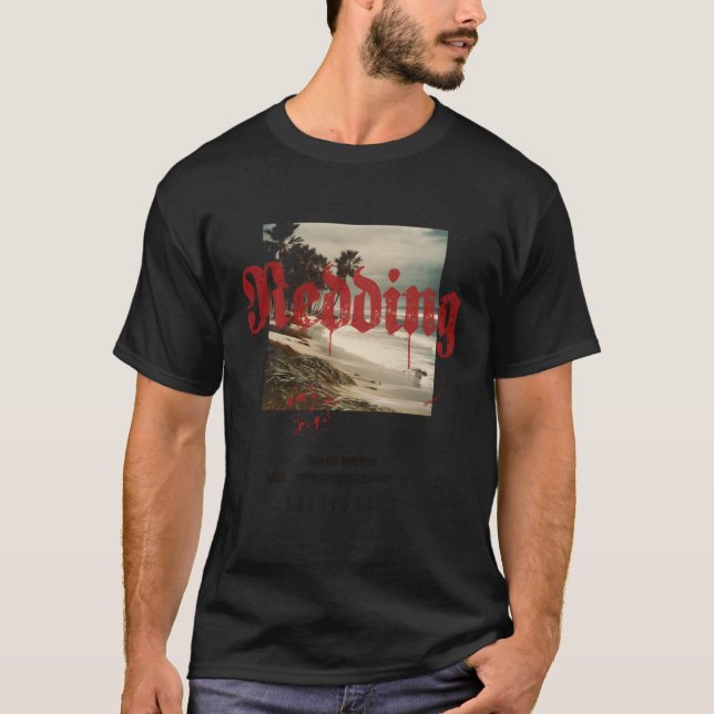 T-shirt Redding California Ca Tattoo Surf de plage (Devant)