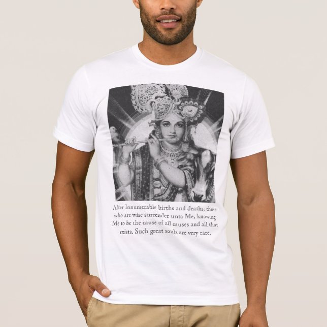 T-shirt Reddition à seigneur Krishna (Devant)