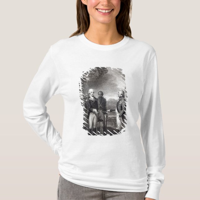 T-shirt Reddition de seigneur Cornwallis chez Yorktown, (Devant)