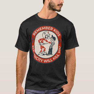 T-shirt Reddy Kilowatt, rappelez-vous que l'électricité tu