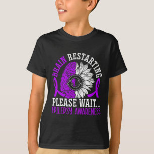 T-shirt Redémarrage du cerveau Veuillez patienter l'épilep