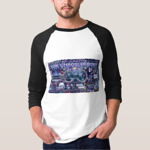 T-shirt Redémarrage du chaos Y2K 3D Cyber Rétro 2000s Esth