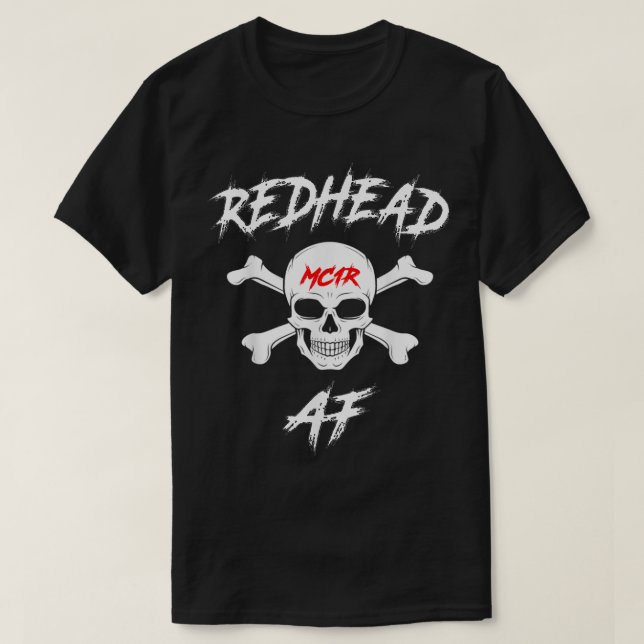T-SHIRT REDHEAD AF MC1R SKULL (Design devant)