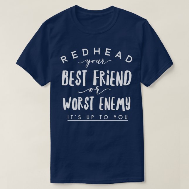 T-SHIRT REDHEAD BEST AMI (Design devant)