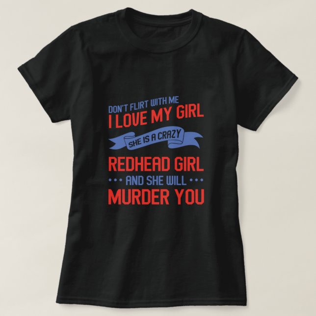 T-shirt Redhead Girami Ginger Red Hair Redheads Cadeau (Design devant)