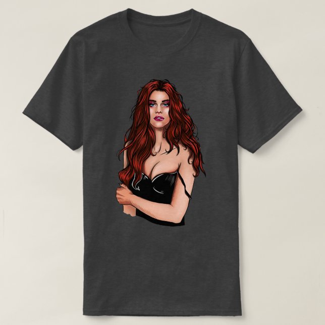 T-shirt Redhead girl 1 (Design devant)