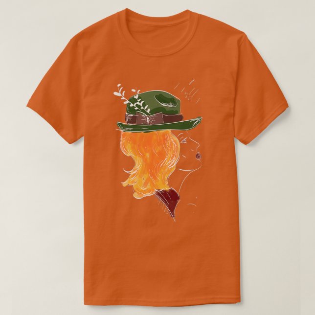 T-shirt RedHead GreenHat (Design devant)