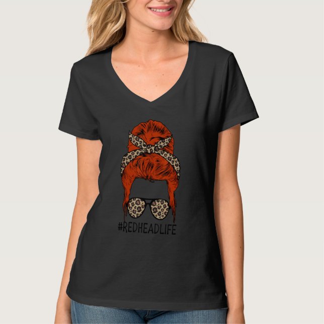 T-shirt Redhead Life Red Hair Ginger (Devant)