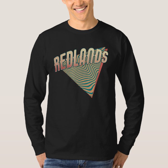 T-shirt Redlands Californie Throwback Vintage Retro (Devant)