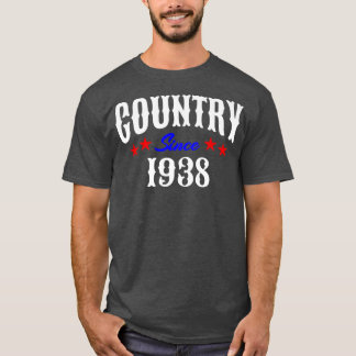 T-shirt Redneck 84 Year Old Né en 1938 Country Music 84t