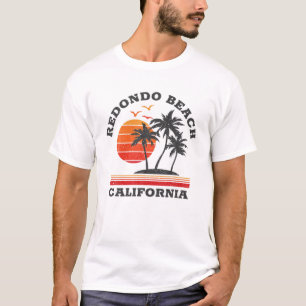 T-shirt Redondo Beach California Retro Souvenir Cadeau