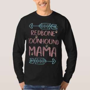 T-shirt Reds Lover Funny Chien Maman Dons Redbone Coonhone