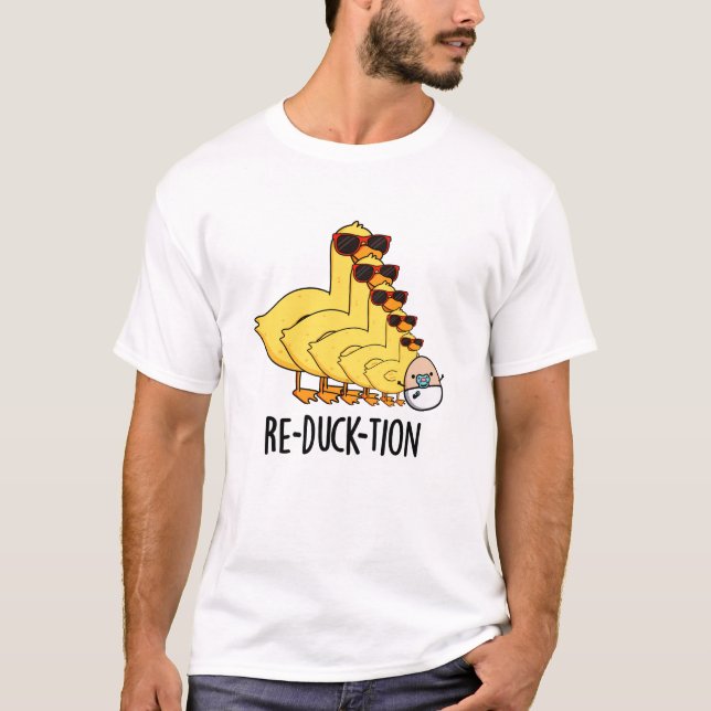 T-shirt Réduck-tion Funny Animal Canard Pun (Devant)