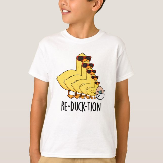 T-shirt Réduck-tion Funny Animal Canard Pun (Devant)