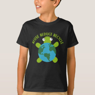 T-shirt Réduire la réutilisation de la tortue recyclée - S
