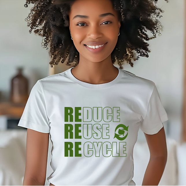T-shirt Réduire la réutilisation du recyclage (Créateur téléchargé)