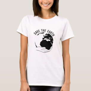 T-shirt Réduire la réutilisation recycler sauver la terre