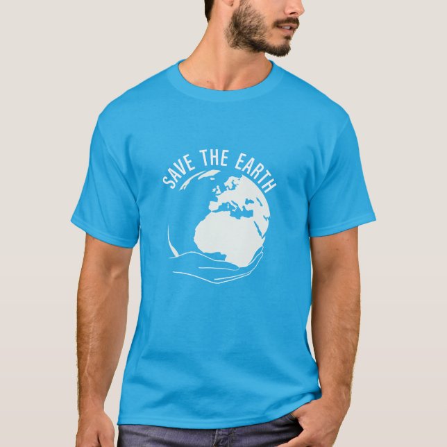 T-shirt Réduire la réutilisation recycler sauver la terre (Devant)