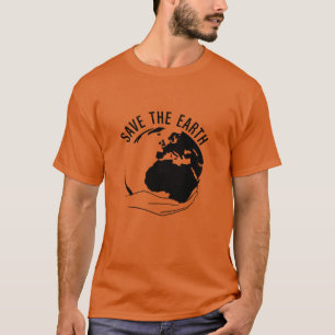 T-shirt Réduire la réutilisation recycler sauver la terre