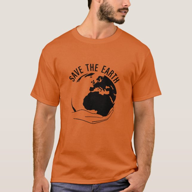 T-shirt Réduire la réutilisation recycler sauver la terre (Devant)
