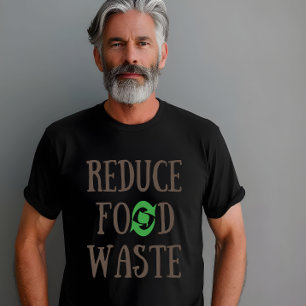 T-shirt Réduire le recyclage des déchets alimentaires écol