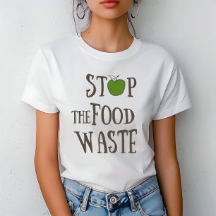 T-shirt Réduire le recyclage des déchets alimentaires écol