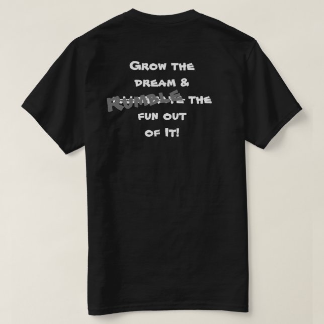 T-SHIRT RÉDUIRE LE RÊVE (Design dos)