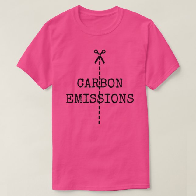 T-shirt réduire les émissions de carbone 1 (Design devant)
