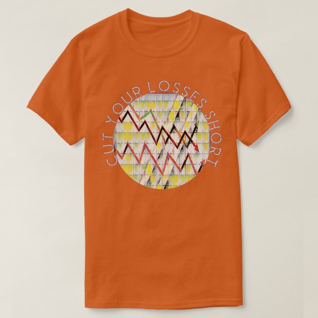 T-shirt Réduire vos pertes Court Wall Street Stock Market  (Design devant)
