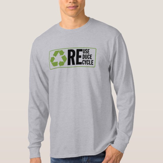 T-shirt Réduisez la réutilisation réutilisent (Devant)