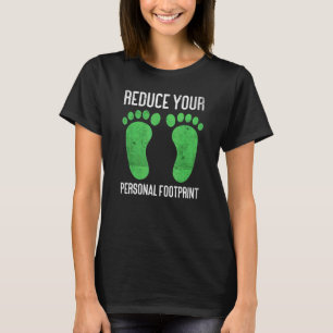 T-shirt Réduisez votre empreinte personnelle sur le change