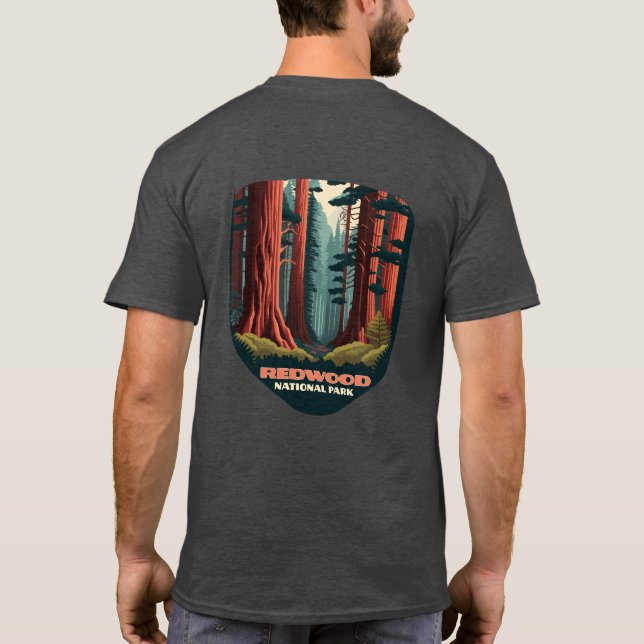 T-shirt Redwood National Park Californie Trees (Dos)