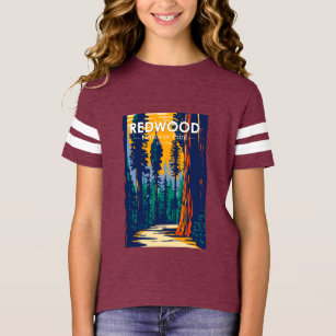 T-shirt Redwood National Park Californie Vintage