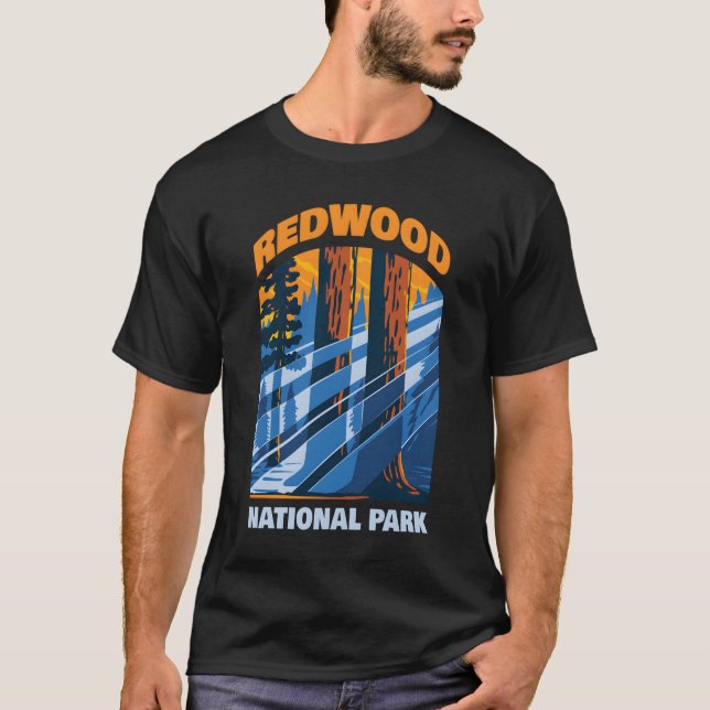 T-shirt Redwood Us National Park California (Devant)