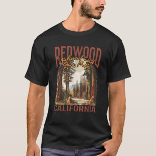 T-shirt Redwood USA National Park Vintage California Outdo