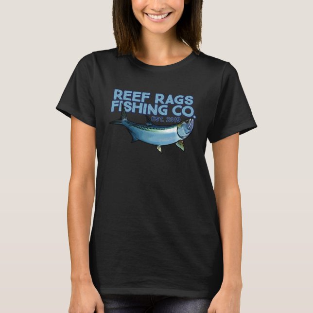 T-shirt Reef Rags Giant Tarpon Deep Sea Saltwater Fishing (Devant)