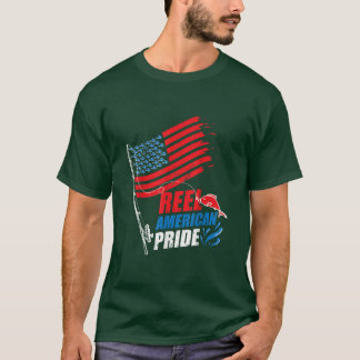 T-shirt Reel American Pride Quart du 4 juillet Pêche 