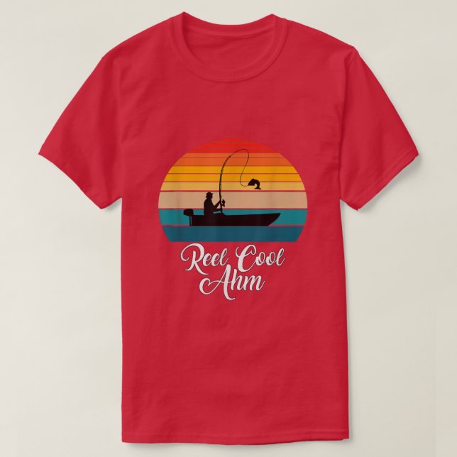 T-shirt Reel Cool Ahm Cadeaux de pêche  (Design devant)
