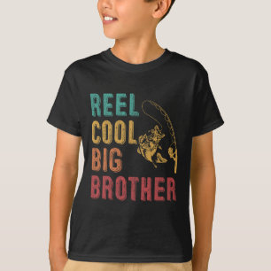 T-shirt Reel Cool Big Brother Funny Matching Famille Pêche