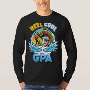 T-shirt Reel Cool Gpa Pêche Papa Père Day Papa Papa Papa P