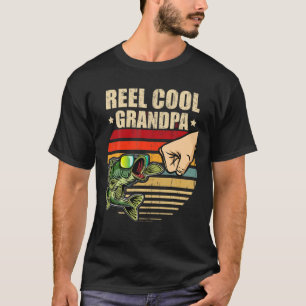 T-shirt Reel Cool Grand-pa Retro Fête des pères de pêche C
