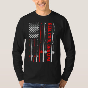 T-shirt Reel Cool Grumpa Fête des pères Pêche American Fla