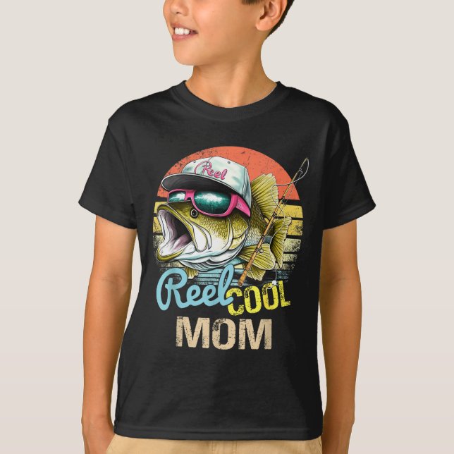T-shirt Reel Cool Mom Funny Fishing Quotes For Uncle Women (Devant)