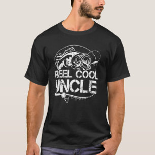 T-shirt Reel Cool oncle Pêche papa Fête des pères papa pou
